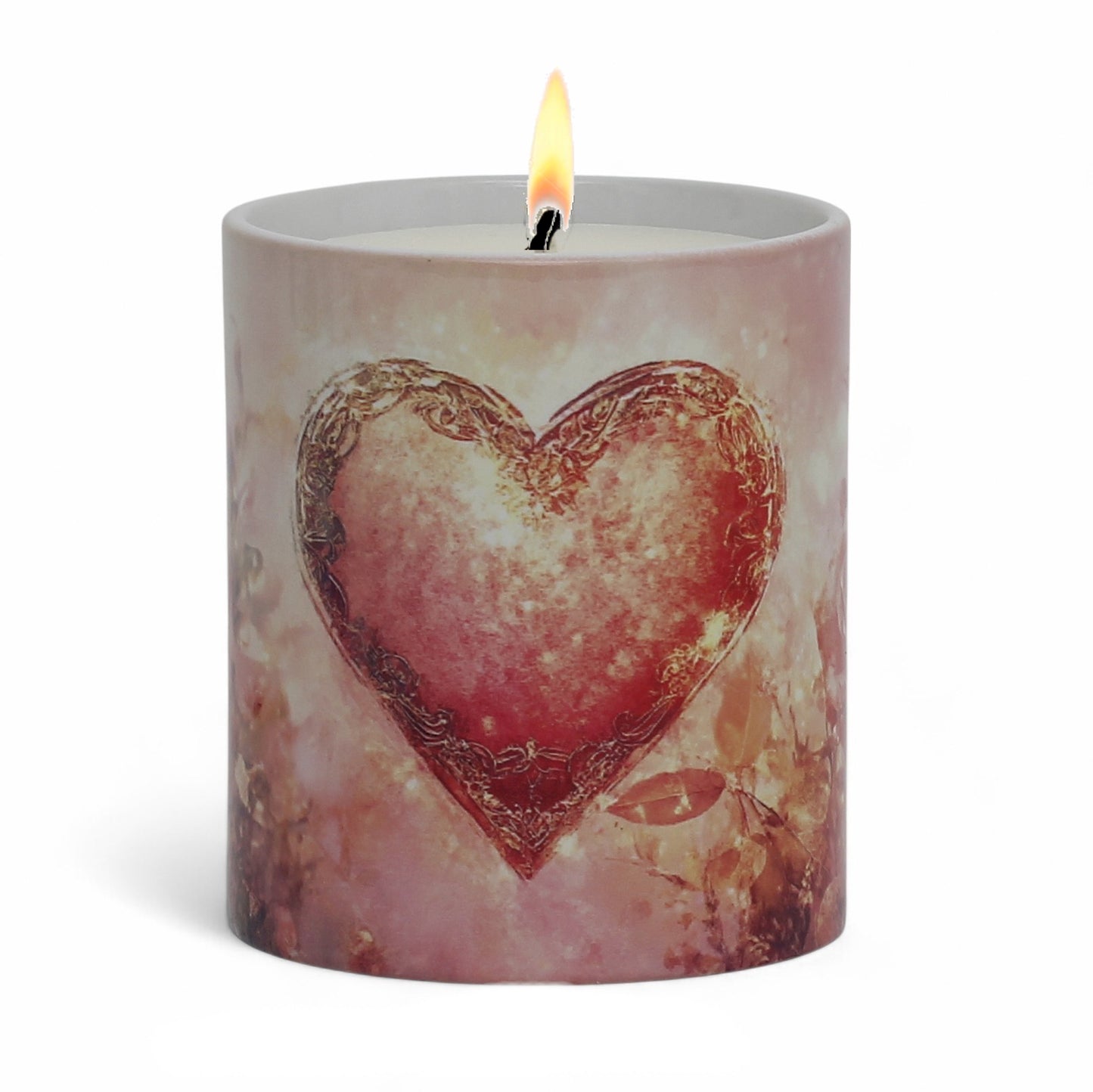 SUBLIMART: LOVE.ly Bundle "Enchanting Pink Heart" (Set of 1 Candle + 2 Mugs)