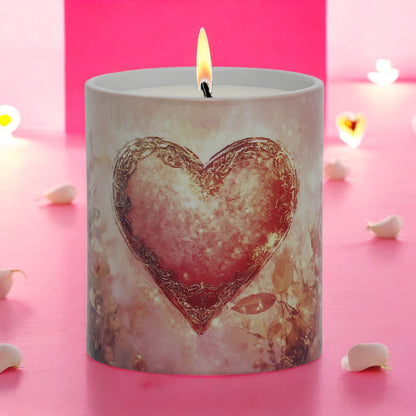 SUBLIMART: Love.ly - Soy Wax Candle 'Enchanting Pink Heart'