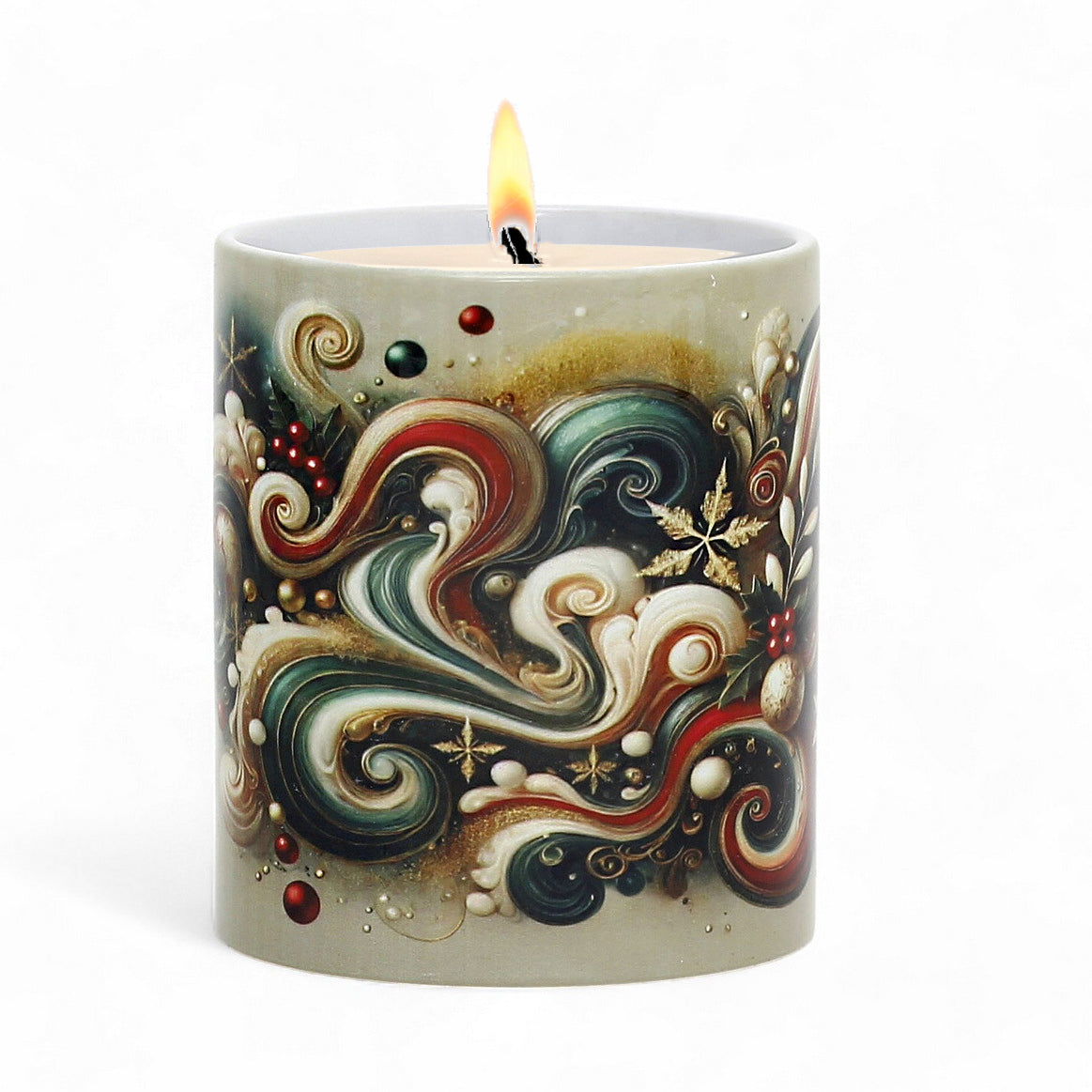 SUBLIMART: Christmas - Soy Wax Candle SUBLIMART: Christmas Ceramic Mug – Fluid Wave Design by RC Designs (Pattern #01)