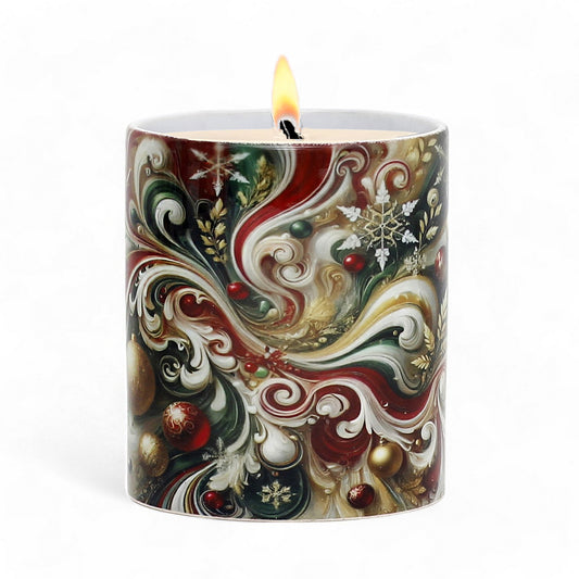 SUBLIMART: Christmas - Soy Wax Candle SUBLIMART: Christmas Ceramic Mug – Fluid Wave Design by RC Designs (Pattern #02)