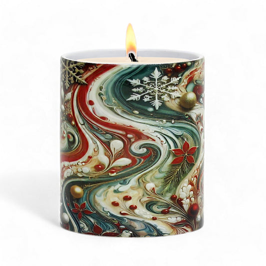 SUBLIMART: Christmas - Soy Wax Candle SUBLIMART: Christmas Ceramic Mug – Fluid Wave Design by RC Designs (Pattern #03)