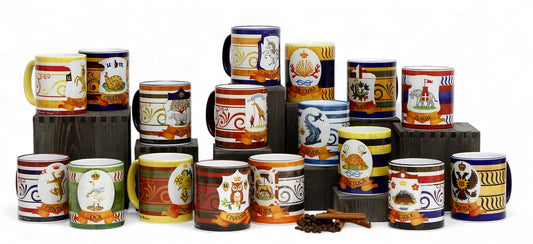 PALIO DI SIENA: Porcelain printed mugs bundle of all 17 Palio's Contradas