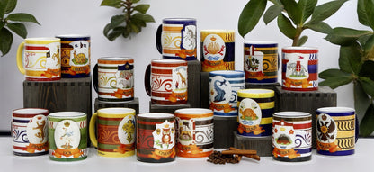 PALIO DI SIENA: Porcelain printed mugs bundle of all 17 Palio's Contradas