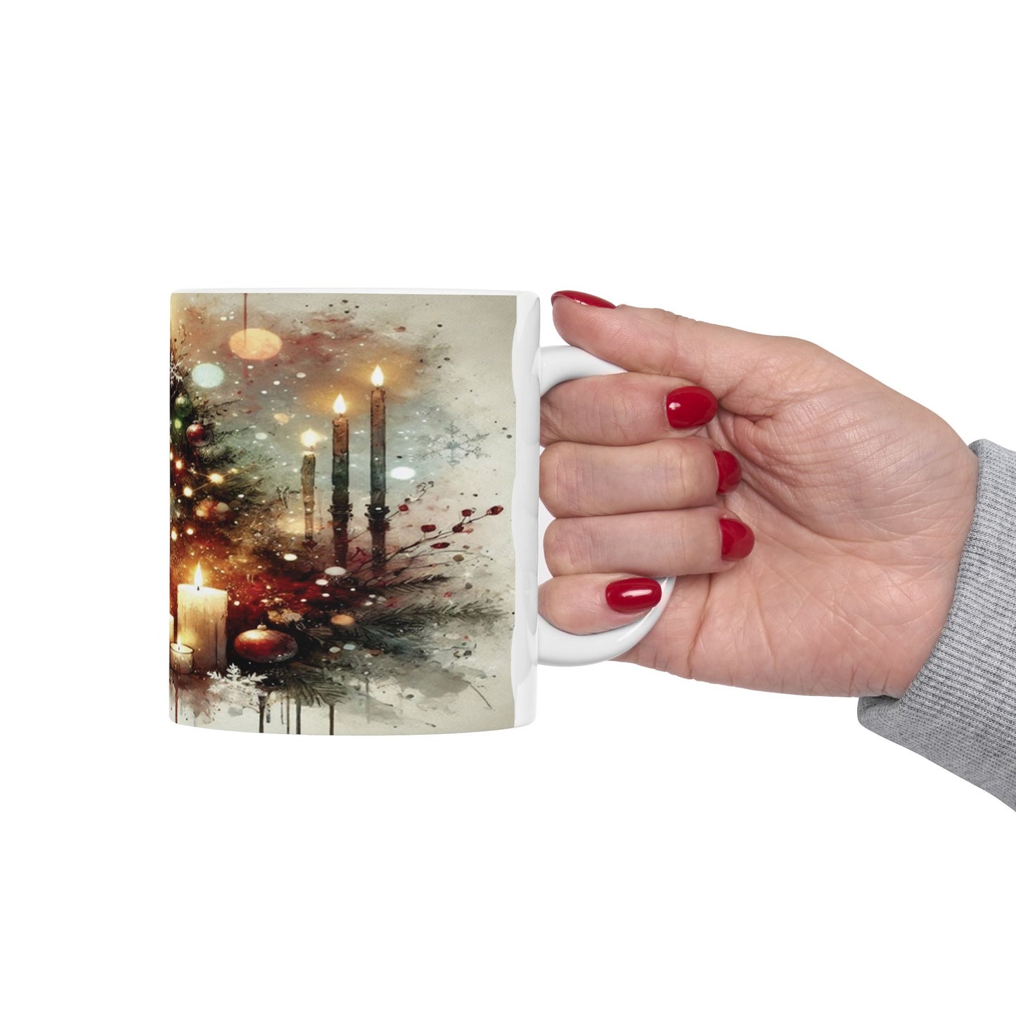 SUBLIMART: Christmas Ceramic Mug – Watercolor Design by RC Design 02