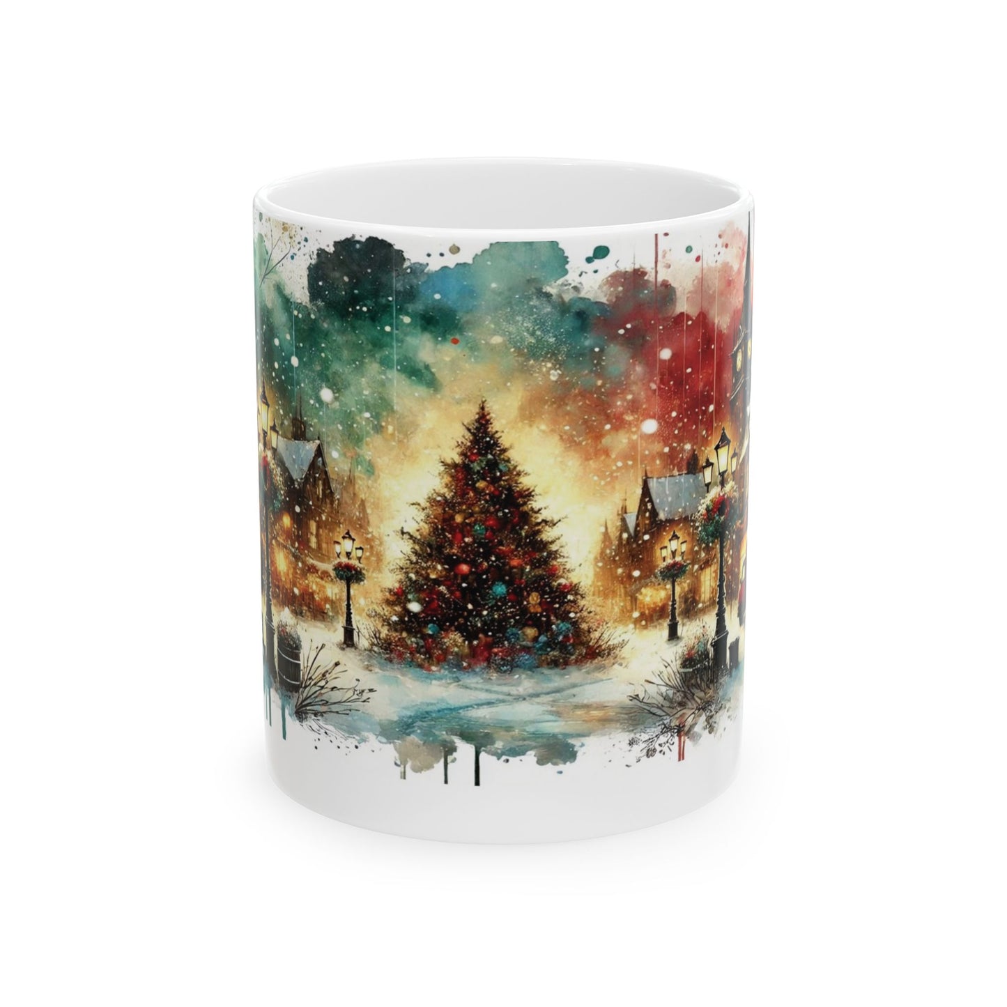 SUBLIMART: Christmas Ceramic Mug – Watercolor Design by RC Design 03