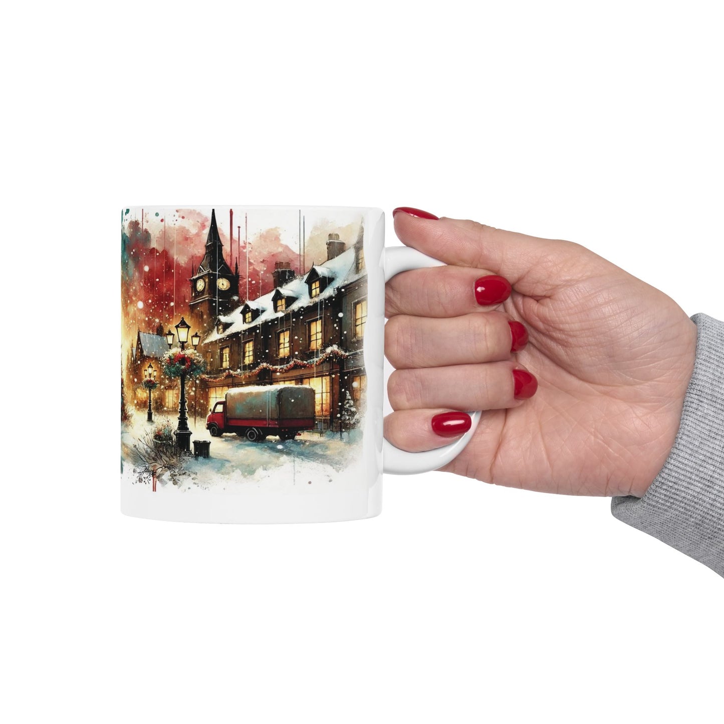 SUBLIMART: Christmas Ceramic Mug – Watercolor Design by RC Design 03