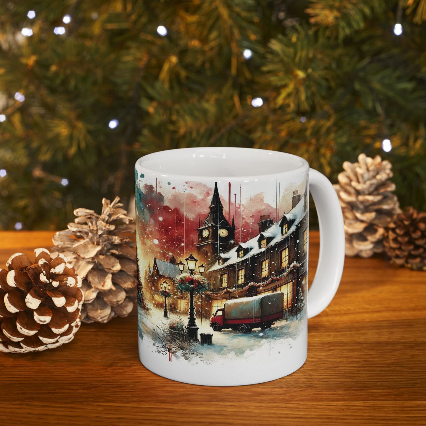 SUBLIMART: Christmas Ceramic Mug – Watercolor Design by RC Design 03