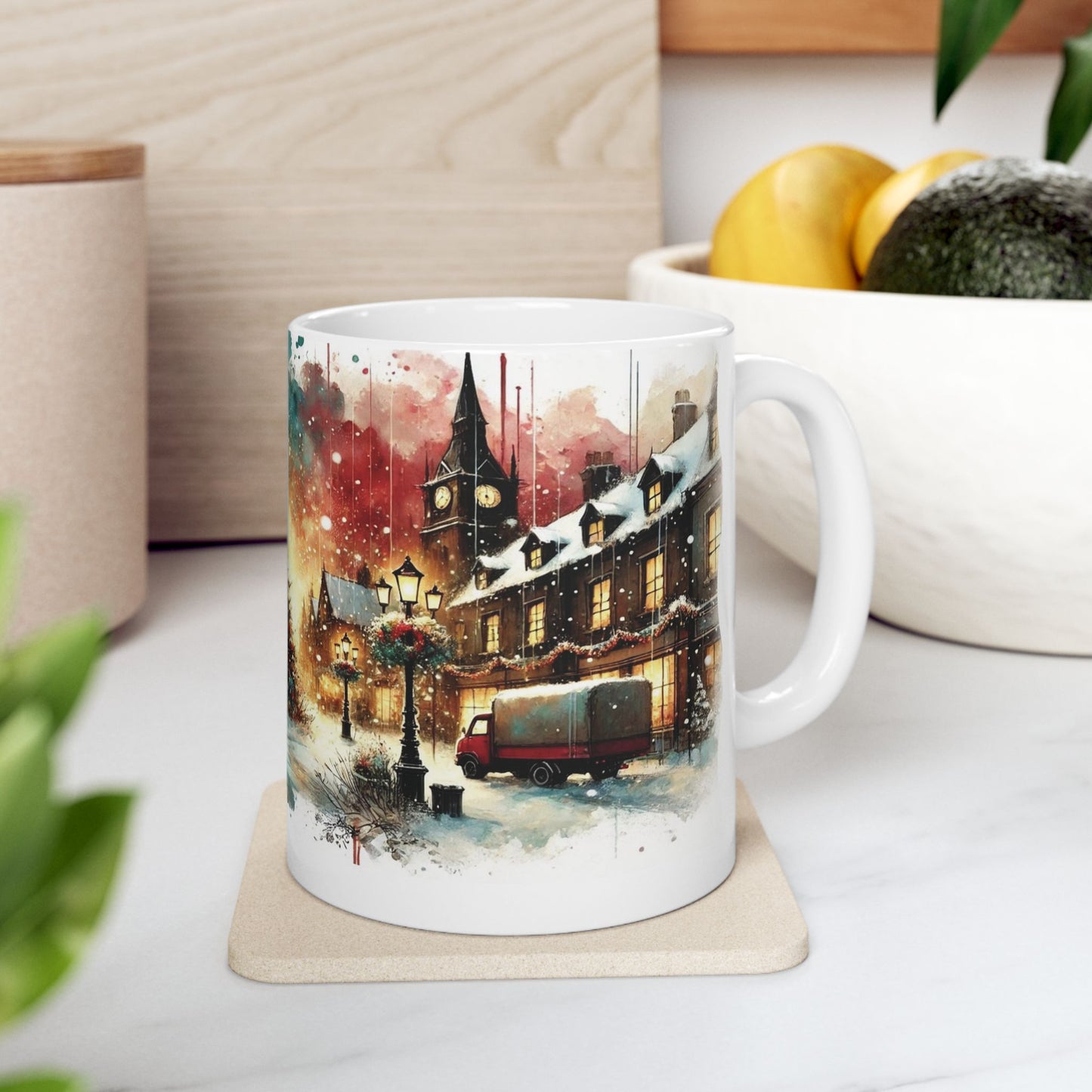 SUBLIMART: Christmas Ceramic Mug – Watercolor Design by RC Design 03