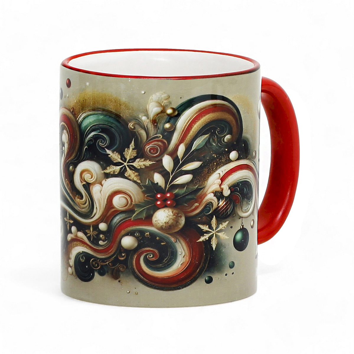 SUBLIMART: Christmas Ceramic Mug – Fluid Wave Design by RC Designs (Pattern #01)