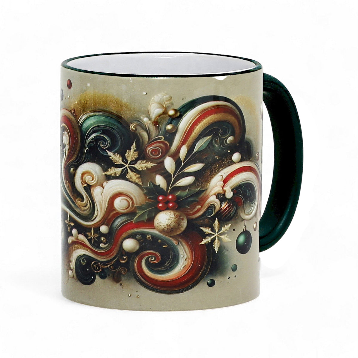 SUBLIMART: Christmas Ceramic Mug – Fluid Wave Design by RC Designs (Pattern #01)