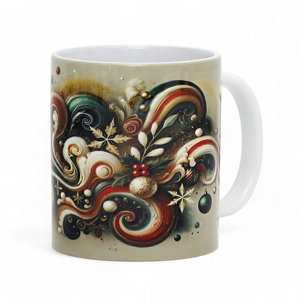 SUBLIMART: Christmas Ceramic Mug – Fluid Wave Design by RC Designs (Pattern #01)