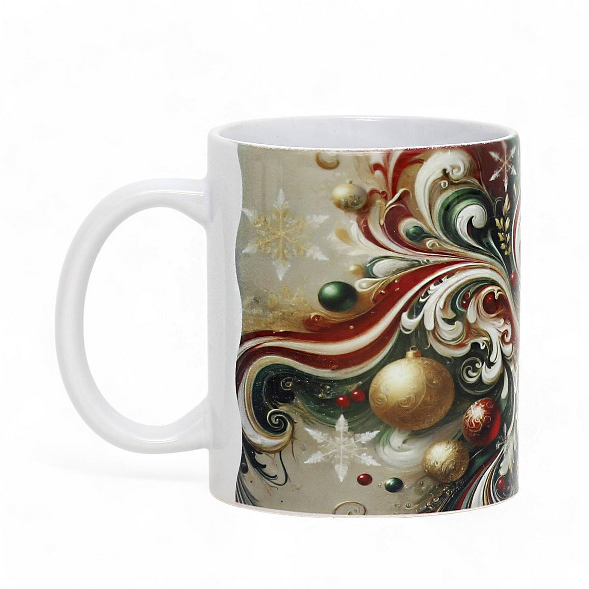 SUBLIMART: Christmas Ceramic Mug – Fluid Wave Design by RC Designs (Pattern #02)