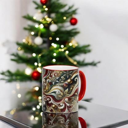 SUBLIMART: Christmas Ceramic Mug – Fluid Wave Design by RC Designs (Pattern #02)