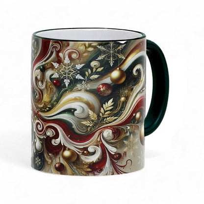 SUBLIMART: Christmas Ceramic Mug – Fluid Wave Design by RC Designs (Pattern #02)