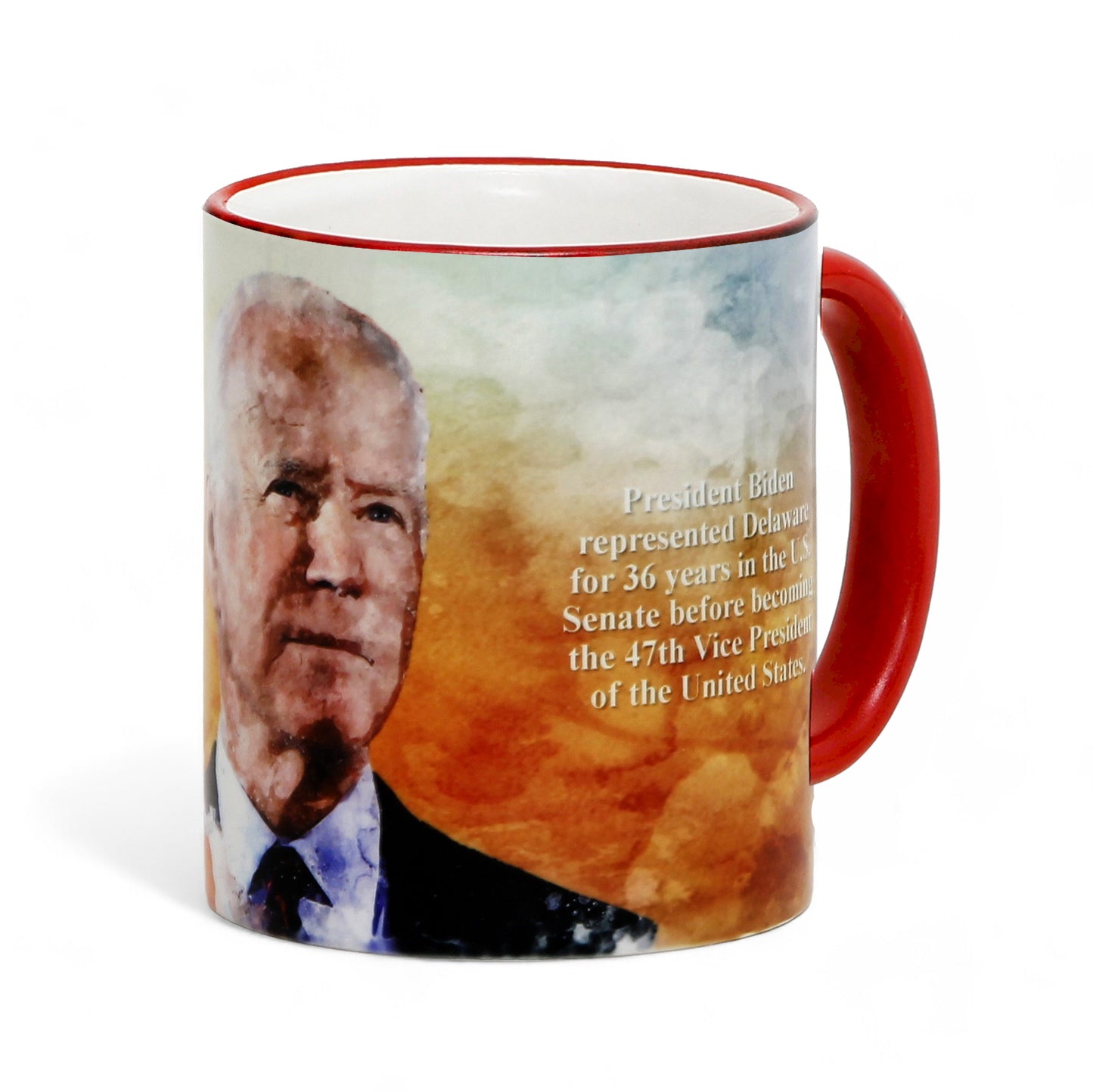 THE PRESIDENTS: Porcelain printed mug - Design by RC Designs - Joseph R. Biden Jr