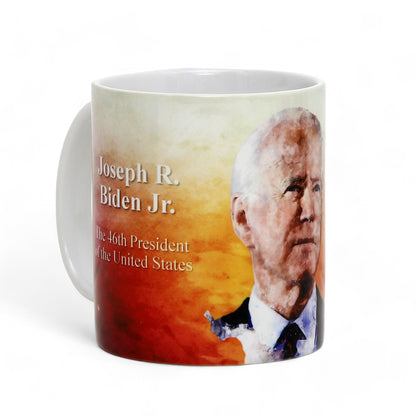 THE PRESIDENTS: Porcelain printed mug - Design by RC Designs - Joseph R. Biden Jr