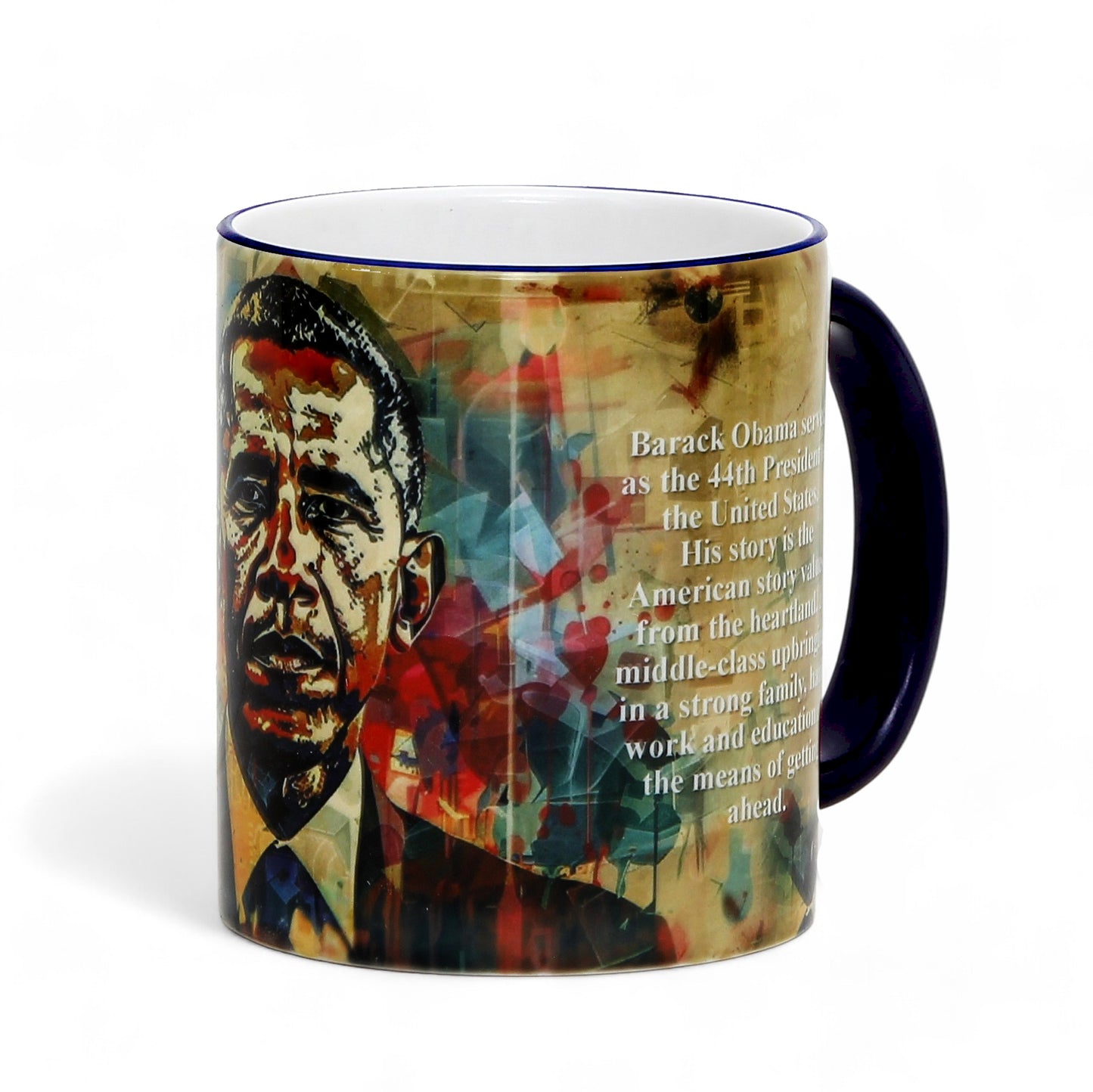 THE PRESIDENTS: Porcelain printed mug - Design by RC Designs - Barack Obama