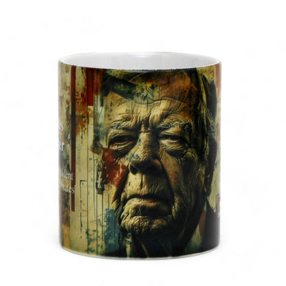 THE PRESIDENTS: Porcelain printed mug - Design by RC Designs - James Carter