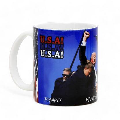 THE PRESIDENTS: Porcelain printed mug - Design by RC Designs - Fear Not Fight Fight Fight!