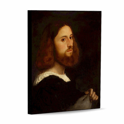 AFFRESCO: Panel Tile - Opera "Portrait of a Man" by Tiziano (8x10)