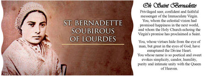 SUBLIMART: Prayer Candle - Porcelain Soy Wax Candle St. Bernadette of Lourdes