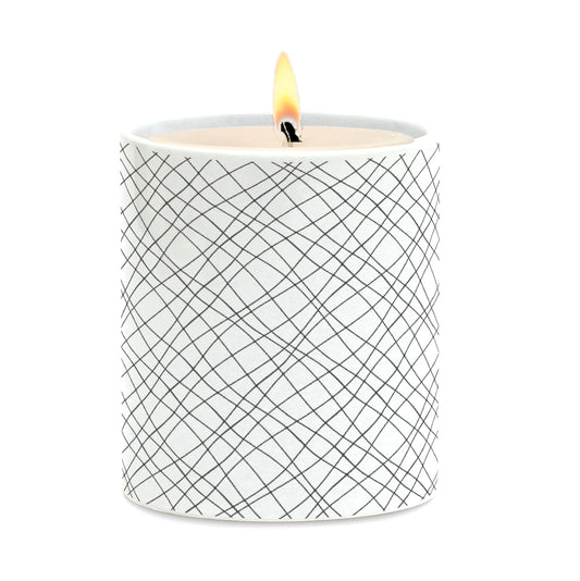 SUBLIMART: Line Art - Porcelain Soy Wax Candle (Design #LIN15)