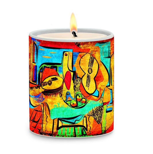 SUBLIMART: Modernism - Porcelain Soy Wax Candle (Design #PIC35)