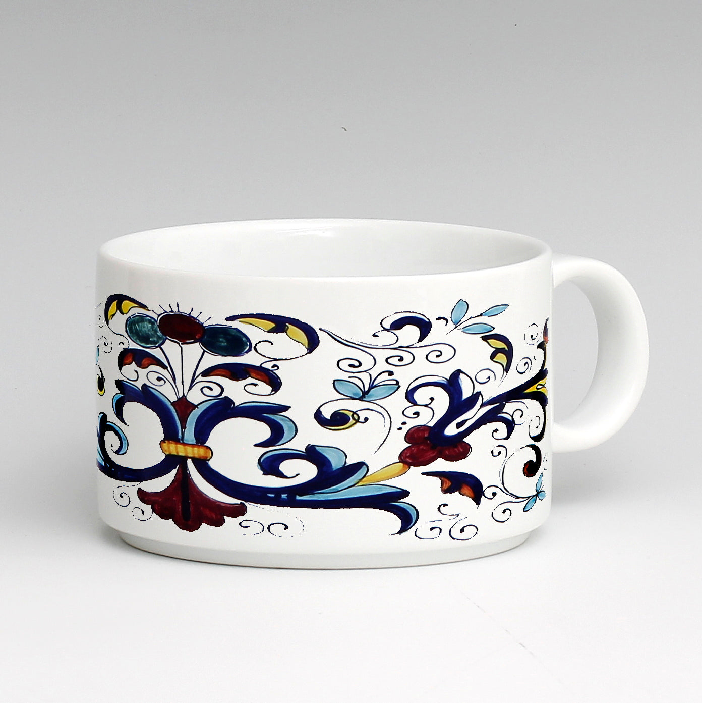 SUBLIMART: Porcelain Coffee/Tea Cup Deruta Style (Design #DER07)